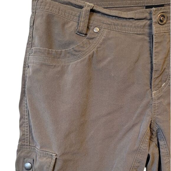 Kuhl Women's Dark Khaki Cargo Hiking Shorts Size 10 - Picture 4 of 5